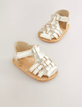 Gold Baby Fisherman Sandals