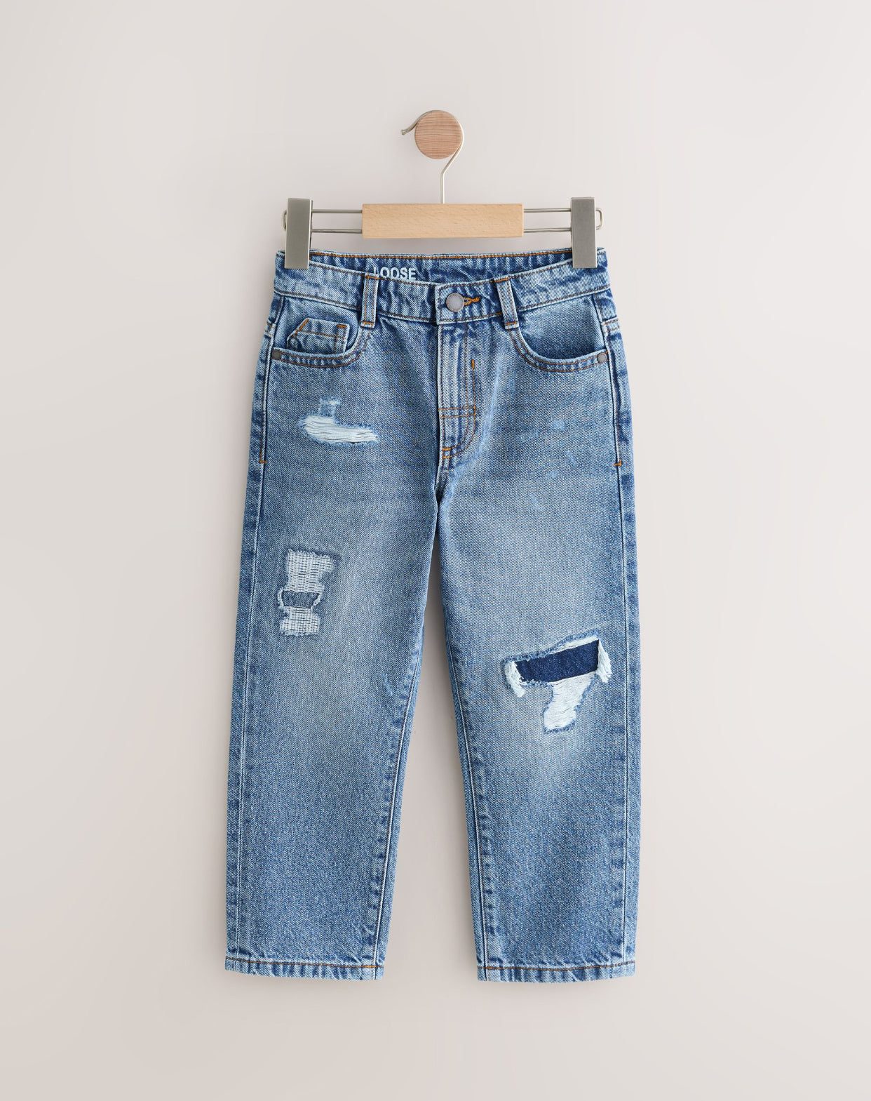 Mid Blue Loose Fit Authentic Jeans