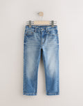 Mid Blue Regular Fit Stretch Jeans
