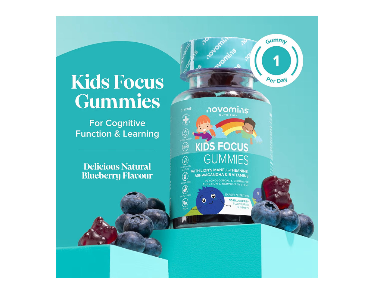 Novomins Kids Focus Gummies