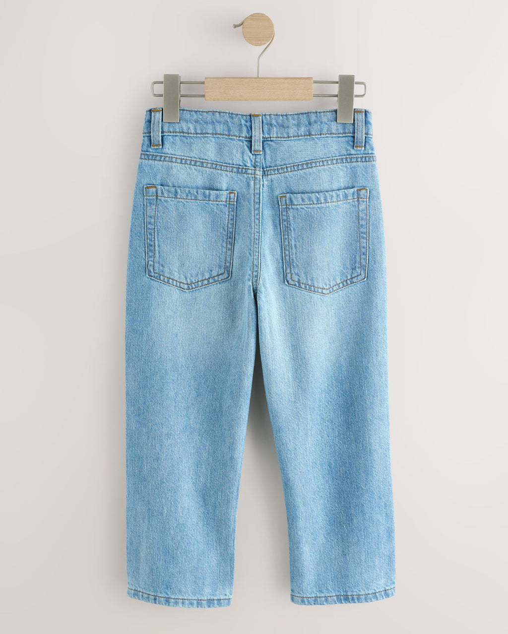 Mid Blue Denim Linen blend Denim Jeans