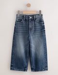 Dark Blue Denim Super-wide Fit Authentic Jeans