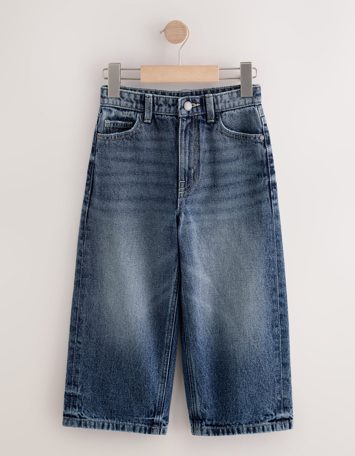 Dark Blue Denim Super-wide Fit Authentic Jeans