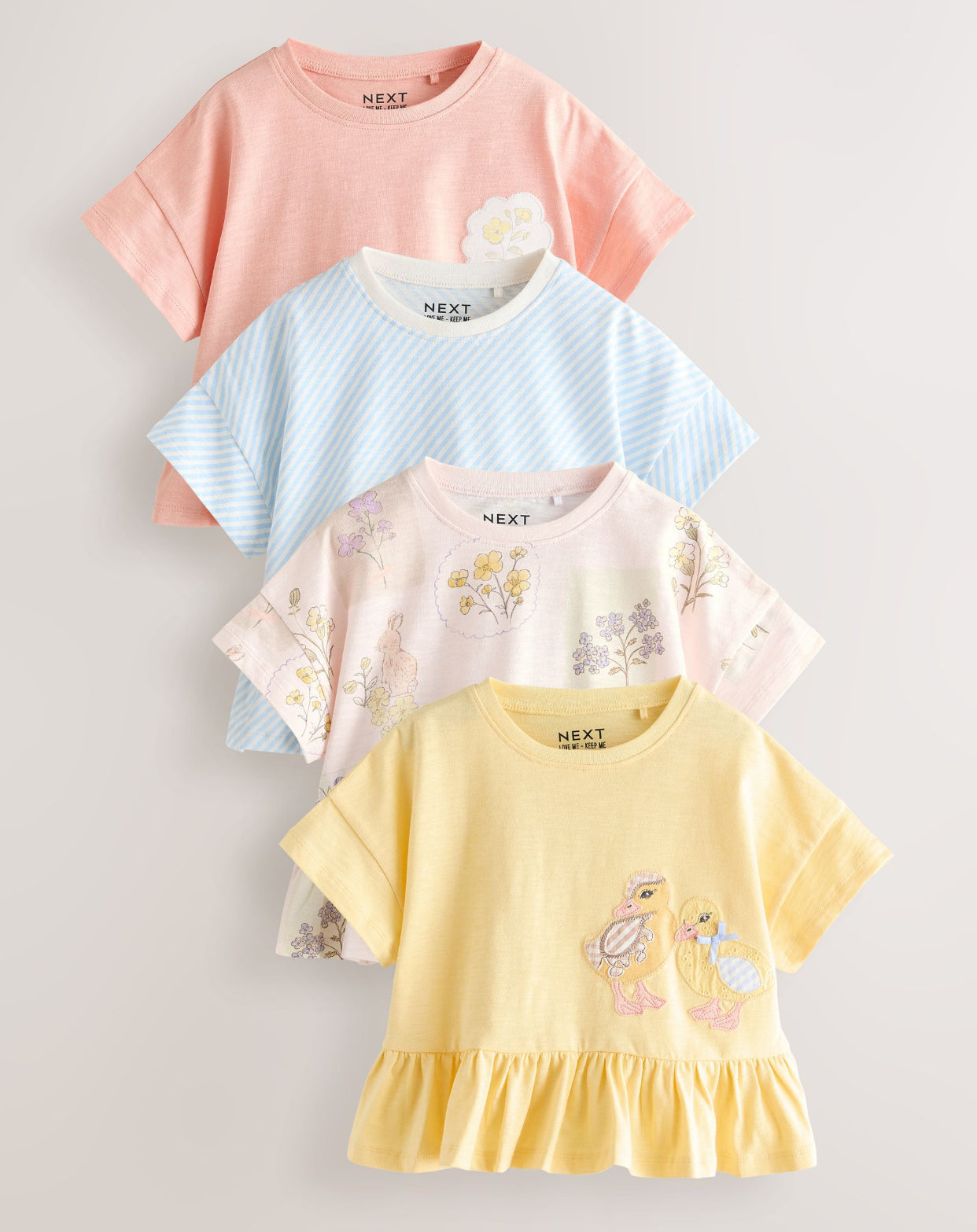 Blue/Yellow T-Shirts 4 Pack