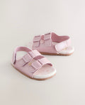 Pink Shimmer Touch and Fasten Baby Sandals