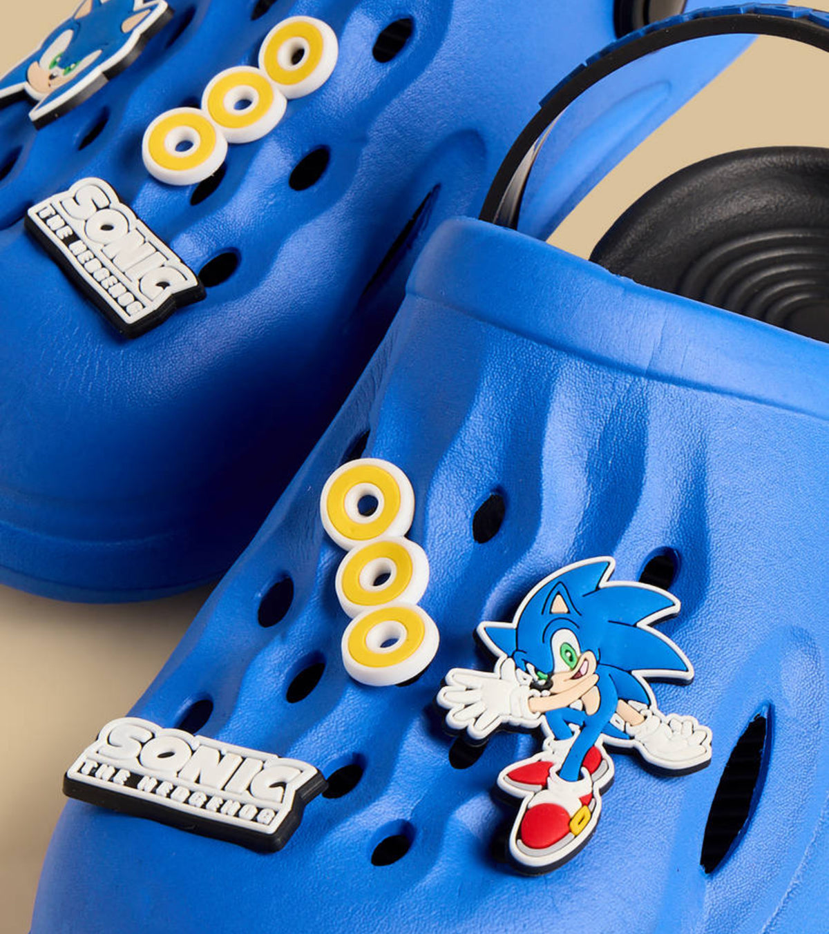 Sonic the Hedgehog Applique Clogs