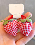 2pcs Strawberry Hair Scrunchies