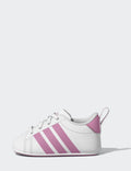 adidas White Grand Court Crib Trainers