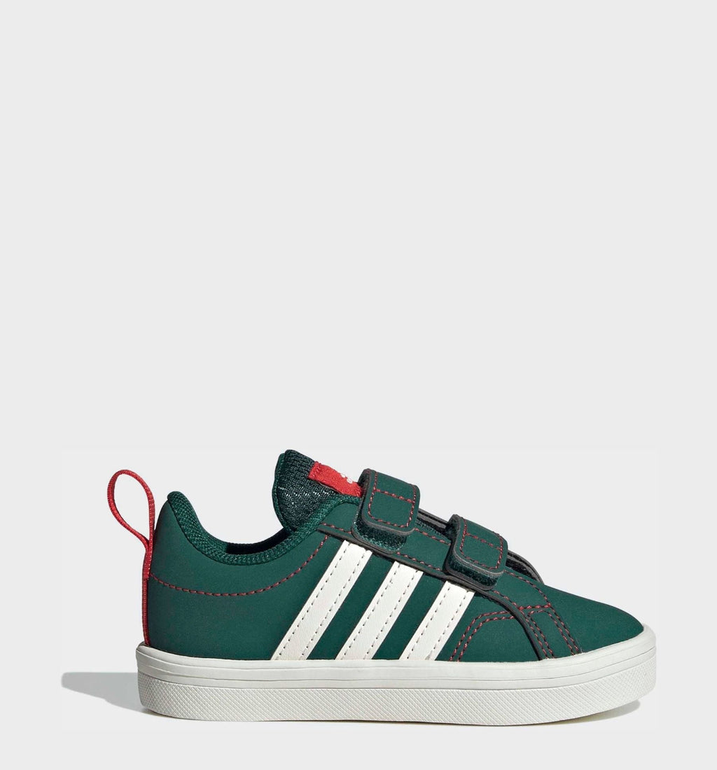 adidas Green VS Pace 2.0 Hook and Loop Kids Trainers