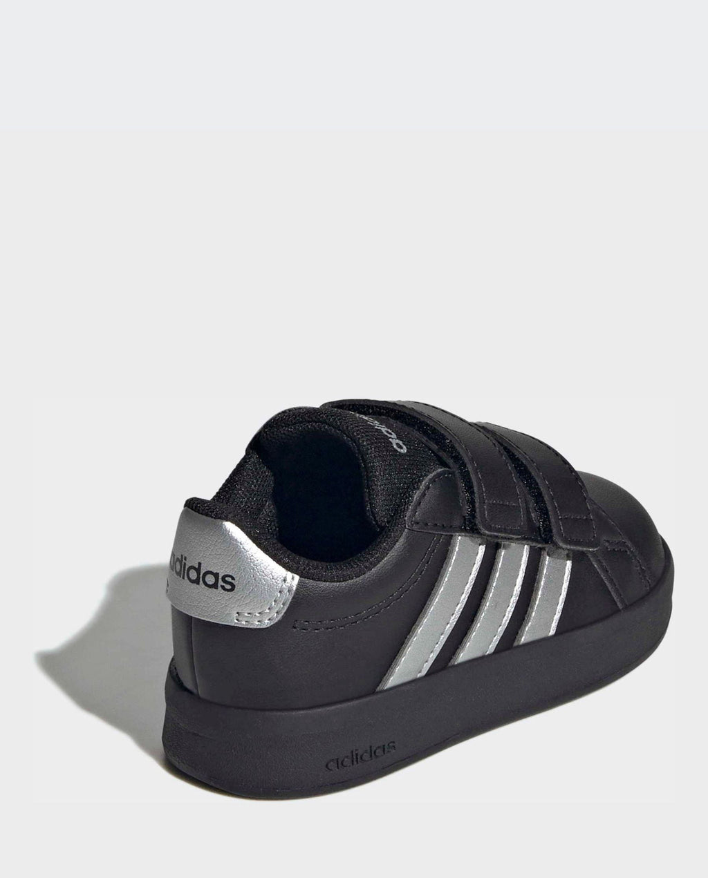 adidas Black/Silver Grand Court 3.0 Infant Trainers