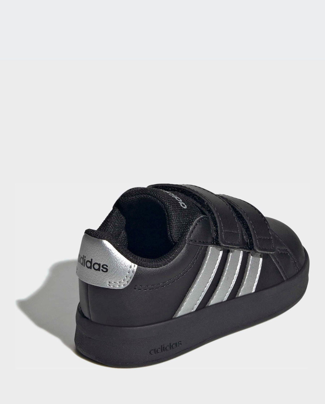 adidas Black/Silver Grand Court 3.0 Infant Trainers