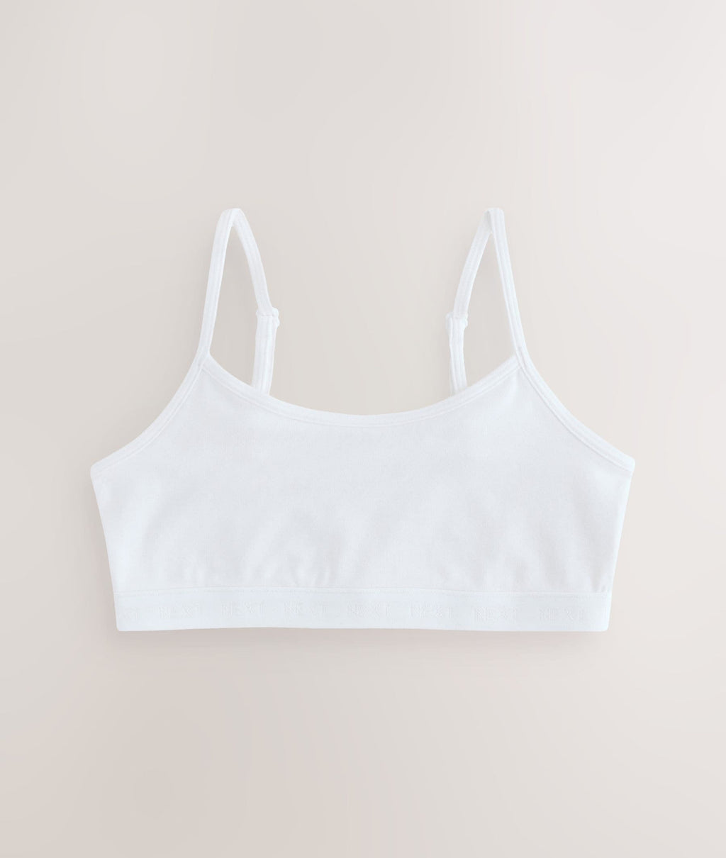 White Strappy Crop Tops 7 Pack