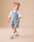Stripe Denim Dungarees