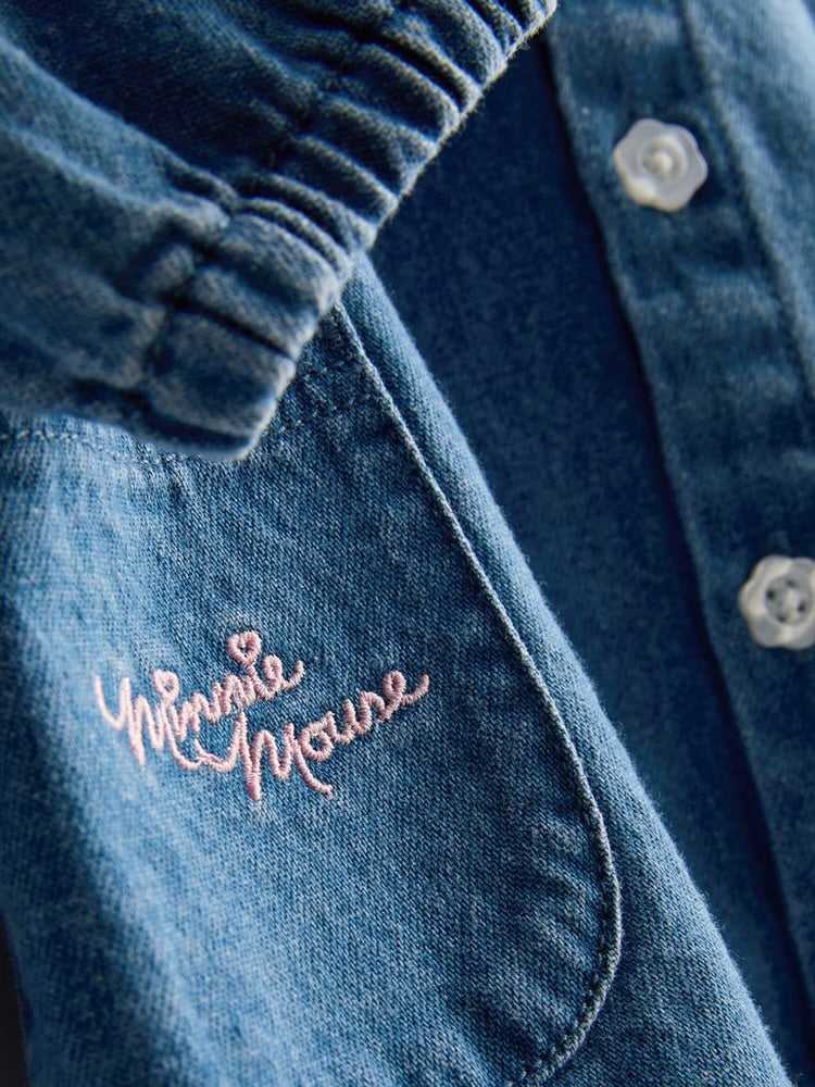 Disney's Minnie Mouse Collared Denim Dress (immediate)