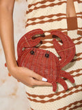 Women Summer Crab Shape Summer Beach Bag