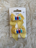2pcs school hair clips