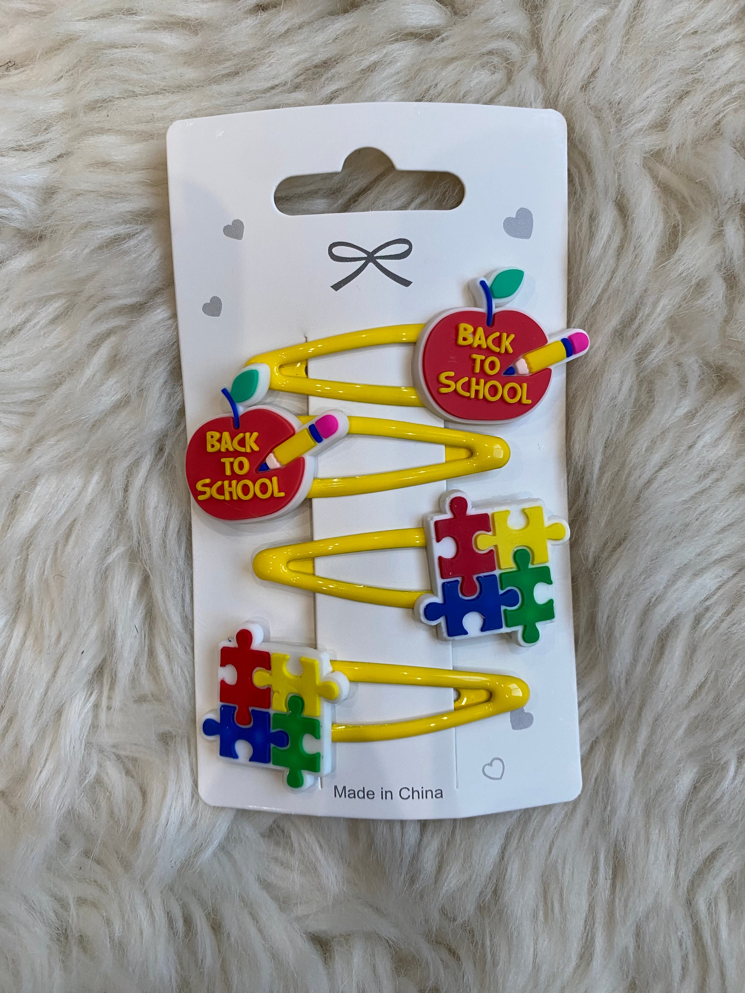 4pcs school hair clip