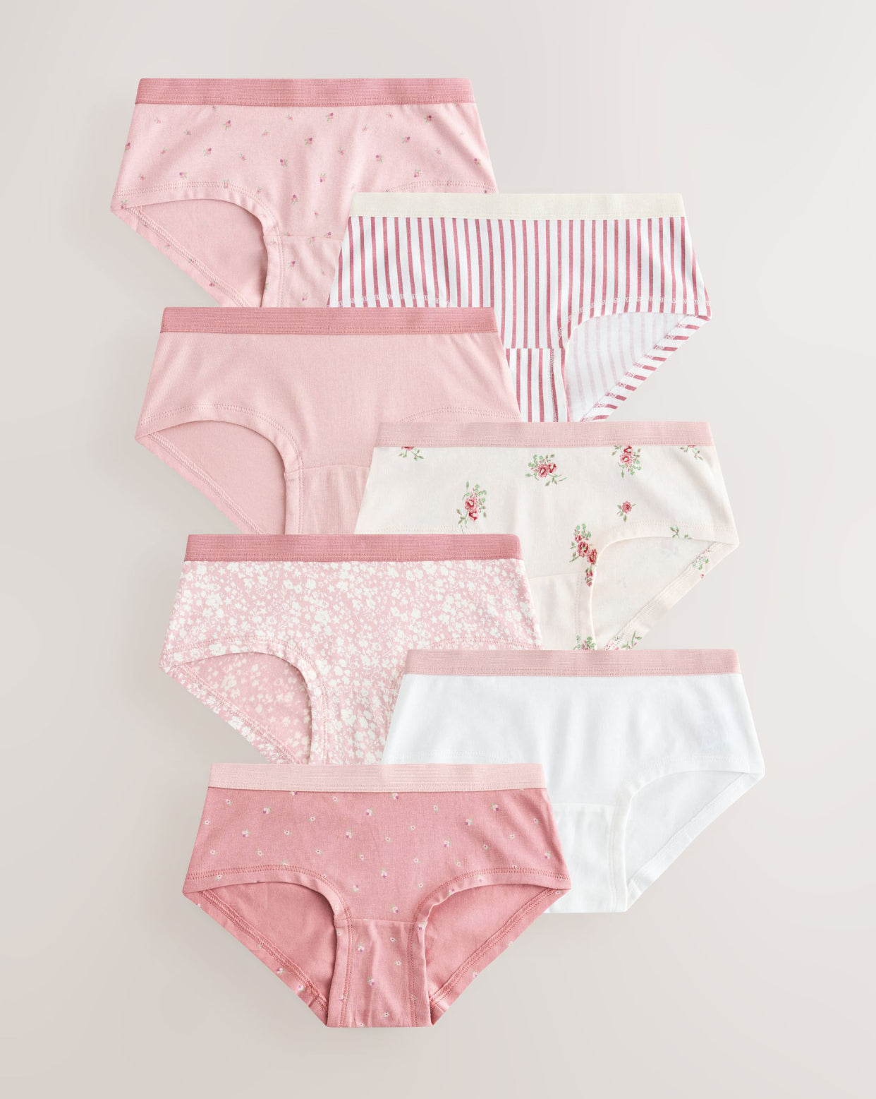 Pink Hipsters Briefs 7 Pack