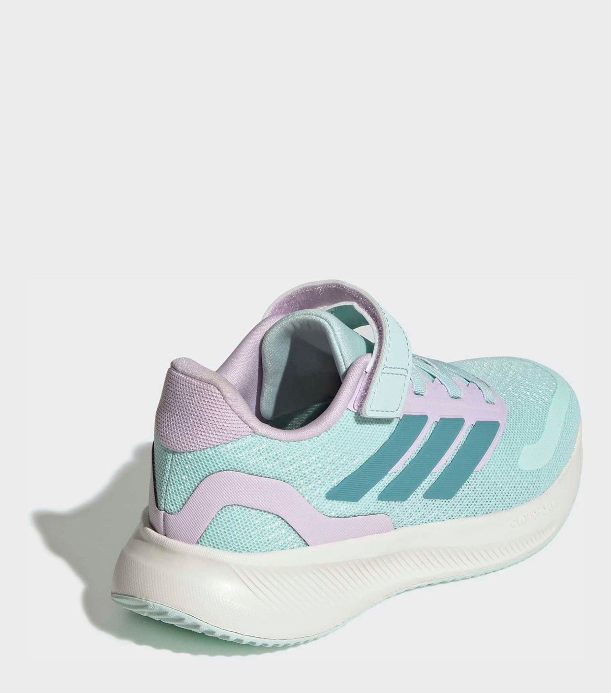 adidas Green Runfalcon 5 Elastic Lace Running Kids Trainers