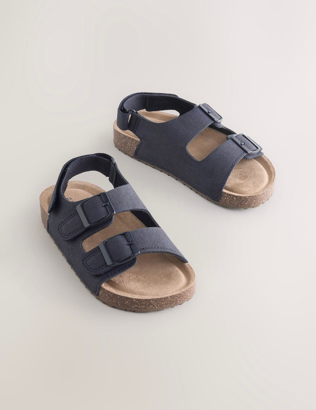 Navy Standard Fit (F) Double Buckle
Cushioned Footbed Sandals