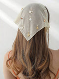 1pc Sea Shells Knitted Triangle Scarf Headband