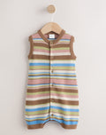 Brown Stripe Knitted Baby Romper (Omths-3yrs)