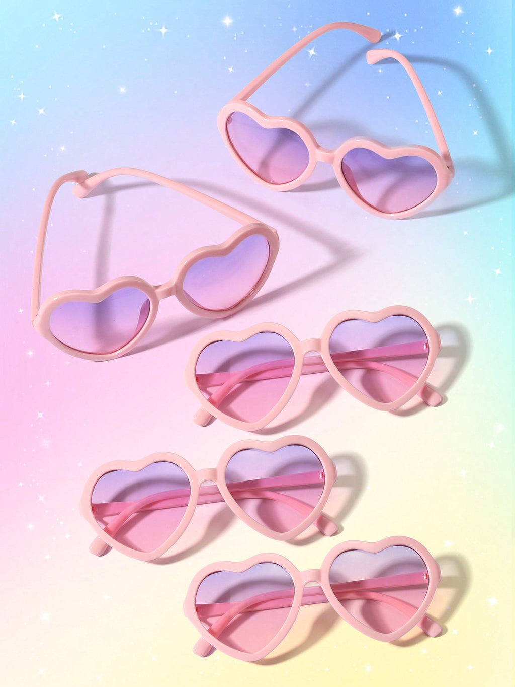 1pc Pink Heart Sunglasses (immediate)