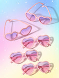1pc Pink Heart Sunglasses (immediate)