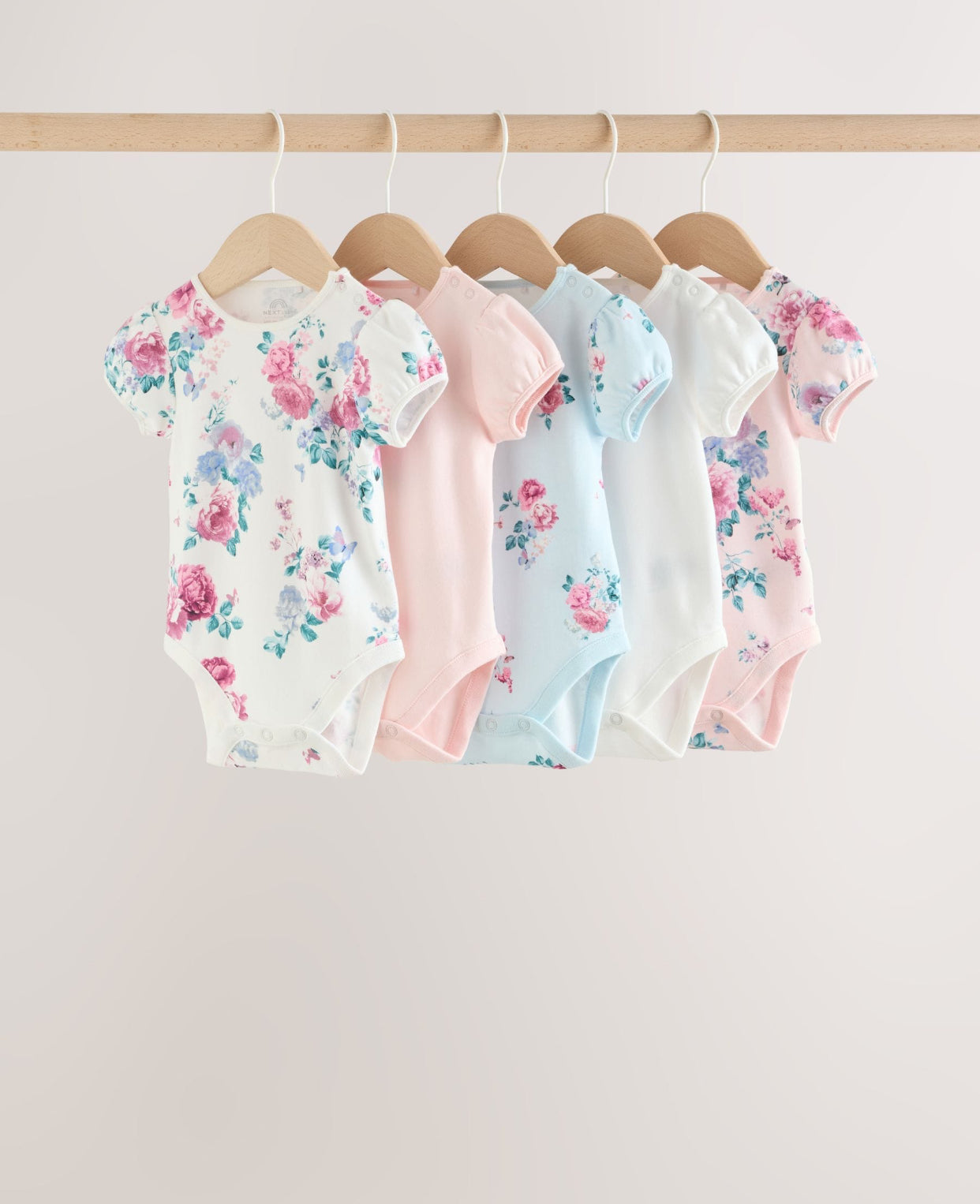 Multi Baby Short Sleeve Bodysuits
5 Pack