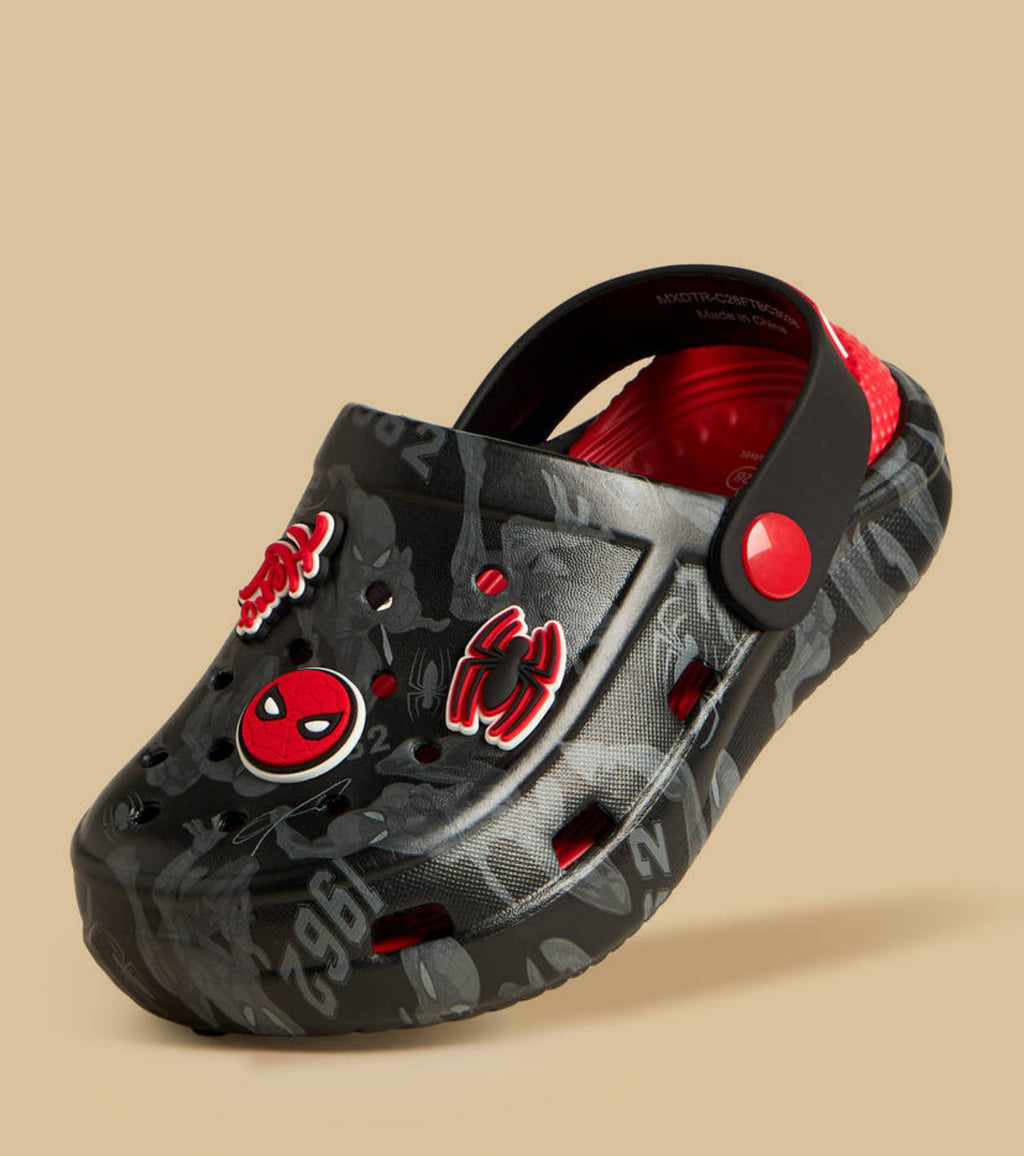 SpiderMan Applique Clogs