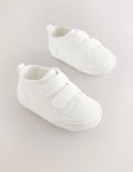 White Touch Fastening Baby Trainers