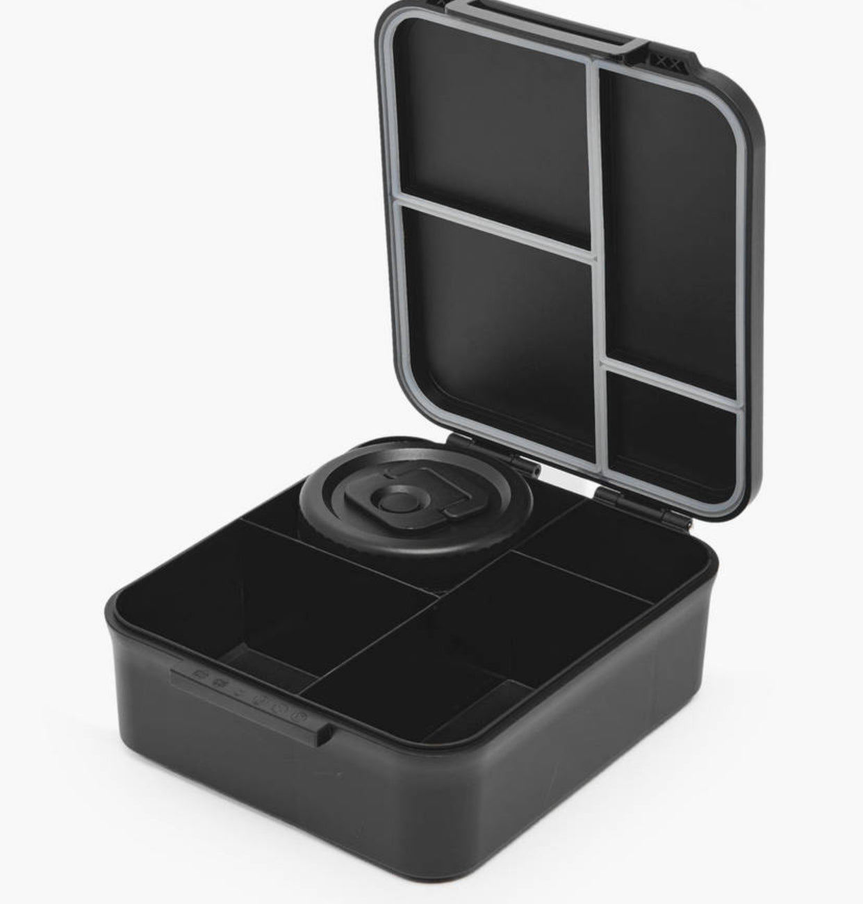 Black Lunch Box & Stainless Jar
