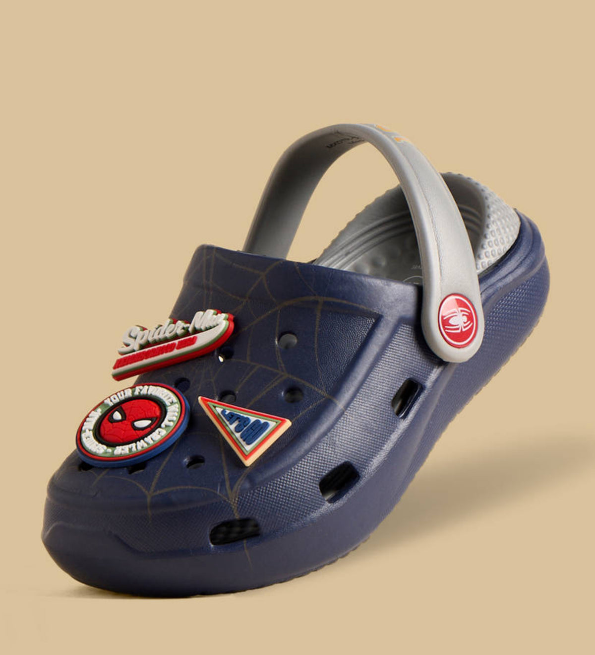 SpiderMan Applique Clogs with Backstrap