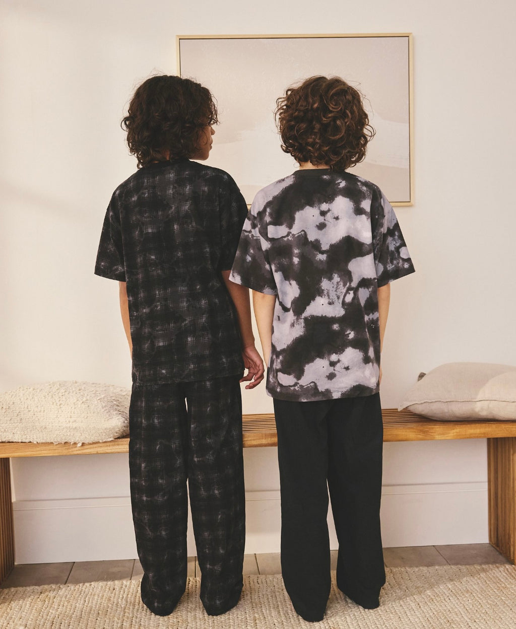 Black/Grey Skull Long Sleeve Pyjamas 2 Pack
