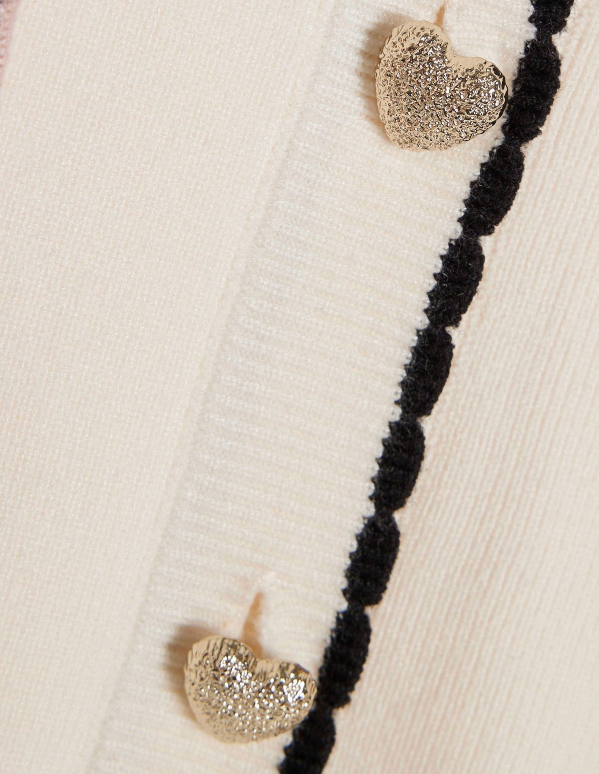 River Island Cream 3D Check Bow Cardigan