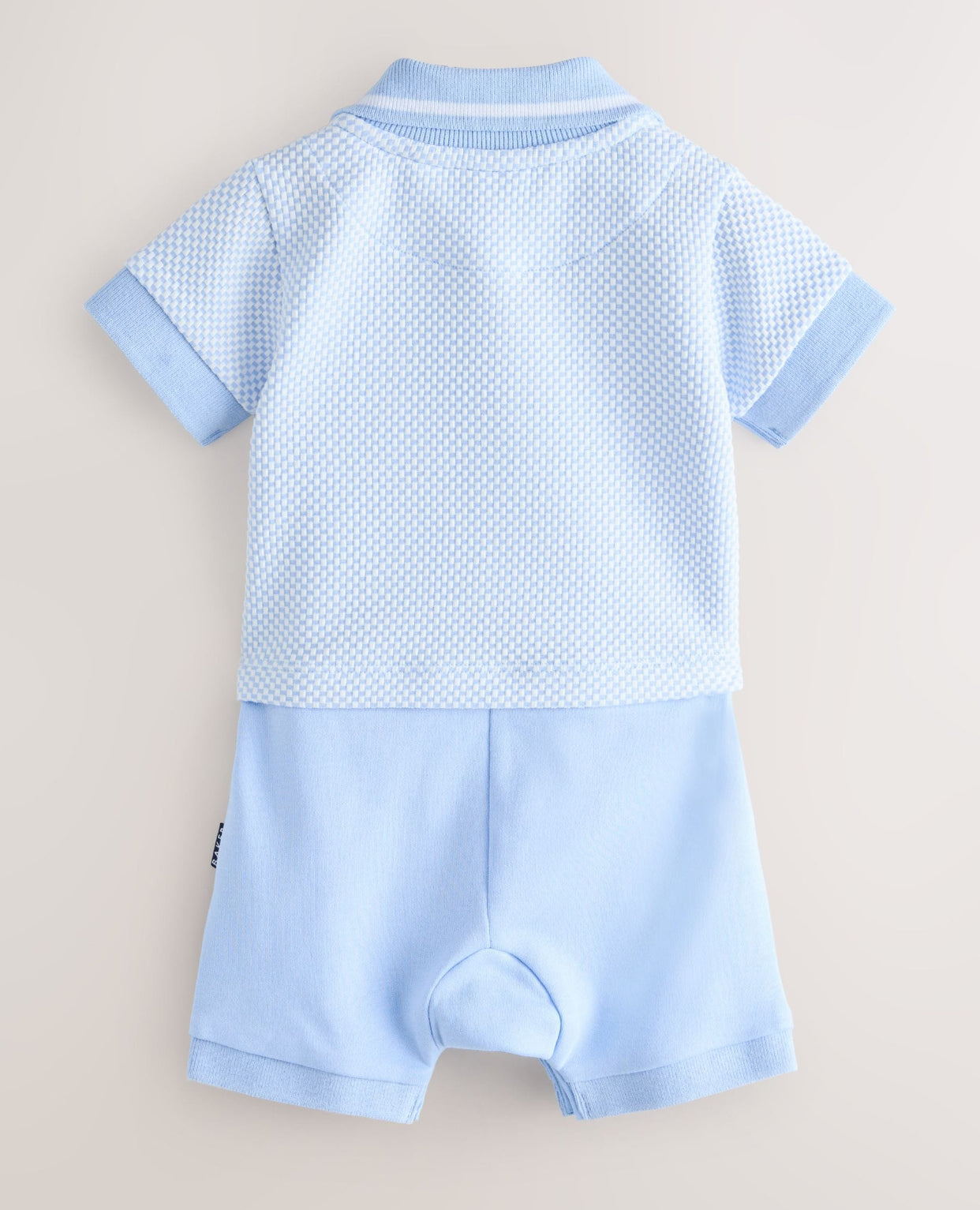 Baker by Ted Baker Blue Textured Romper