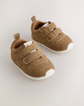 Tan Brown Baby Touch Fastening Trainers