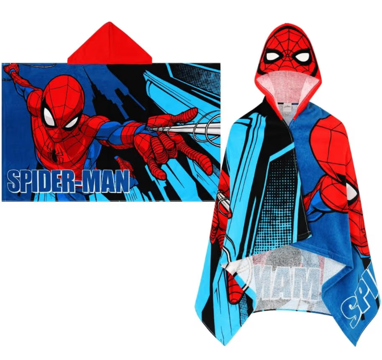 Spiderman Hooded Towels for Boys