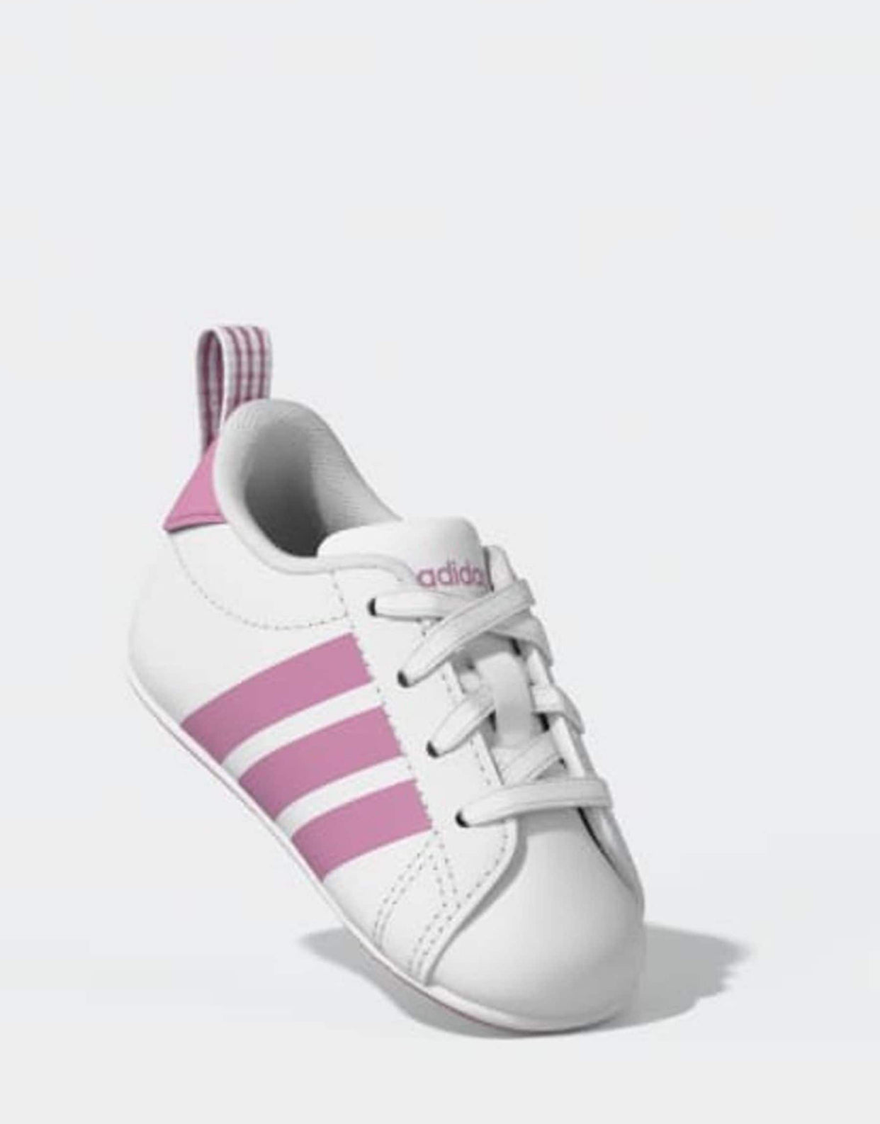 adidas White Grand Court Crib Trainers
