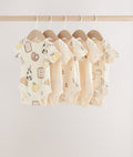 Neutral Short Sleeve Baby Bodysuits 5 Pack