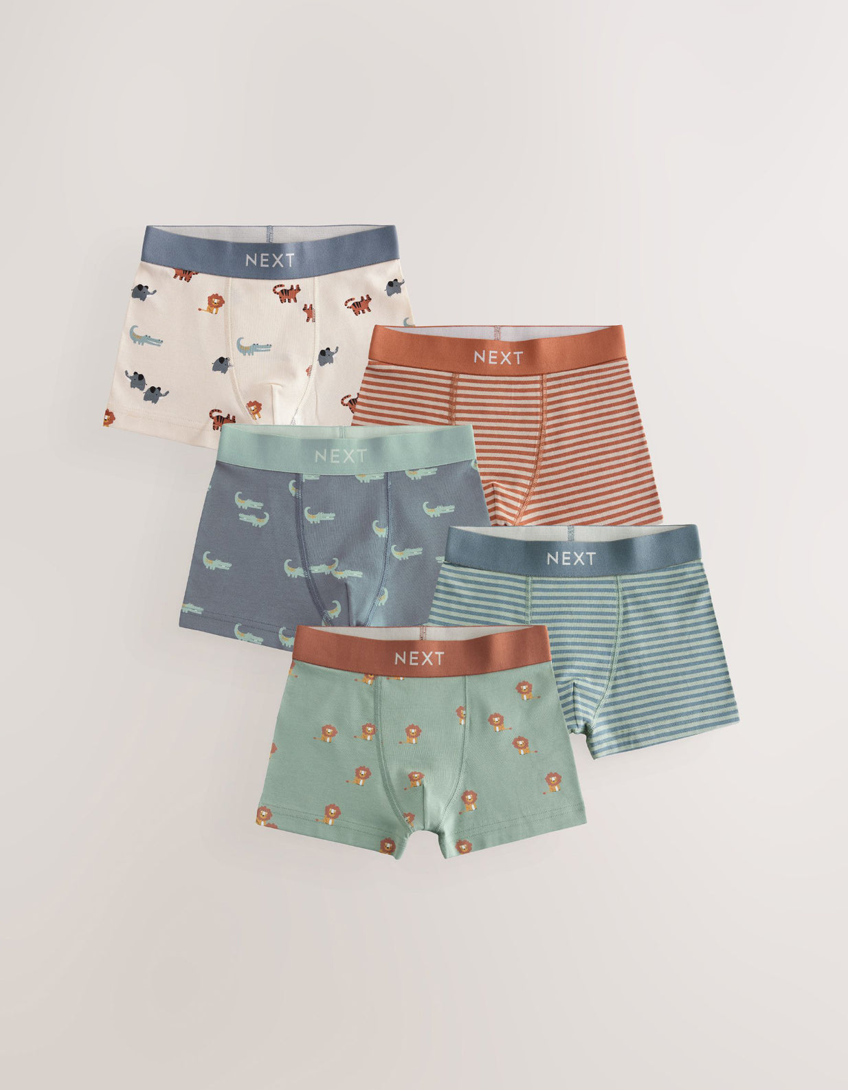 Mini Safari Print Junior Character Trunks £14 - £15 5 Pack