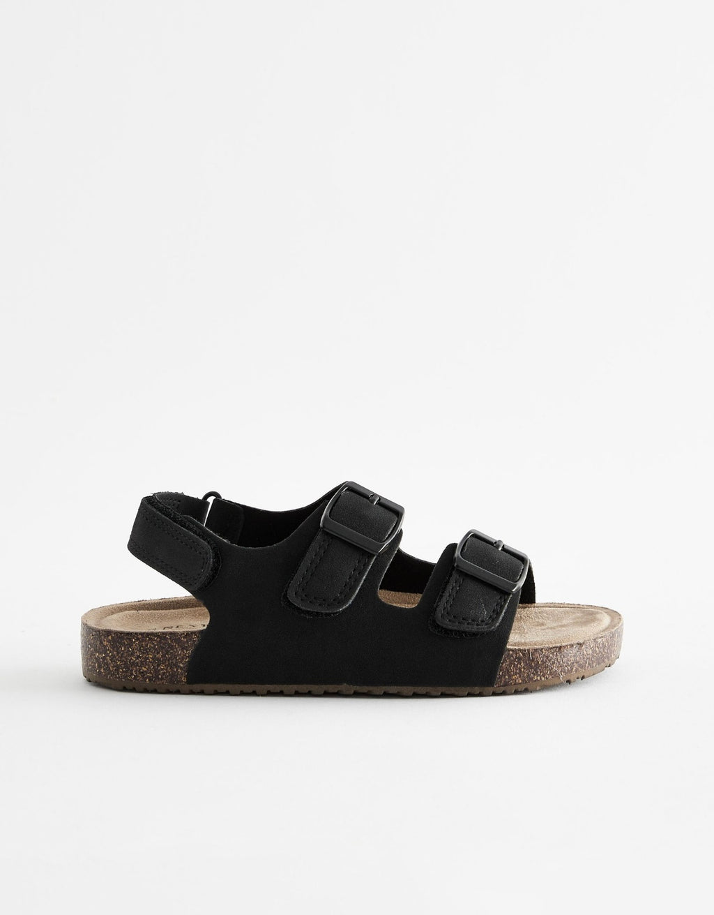 Black Standard Fit (F) Double Buckle
Cushioned Footbed Sandals