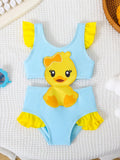 Baby Girls Duck Swimsuit (immediate)