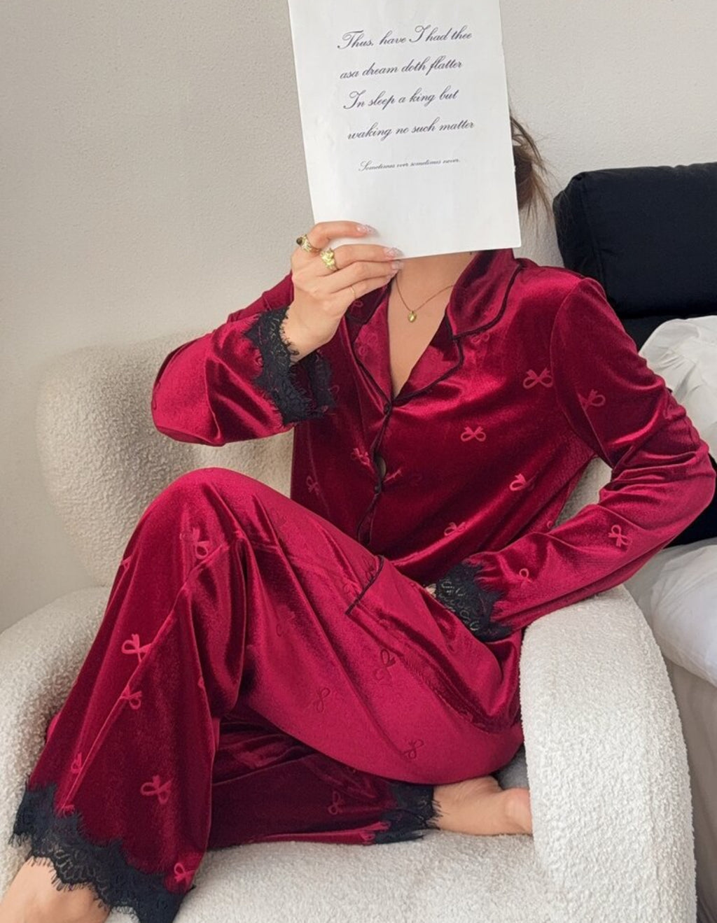 Woman Velvet Pyjama