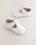 White Leather Baby T-Bar Shoes