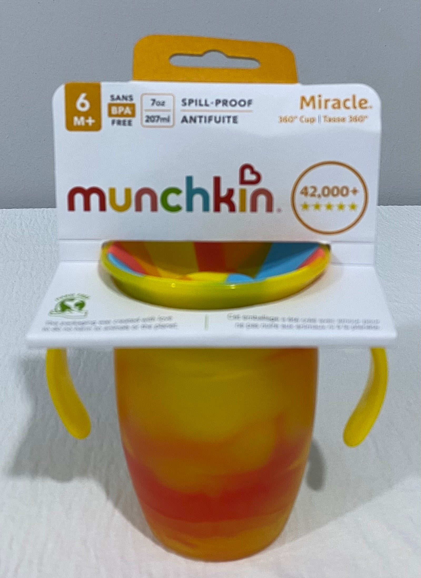 Yellow munchkin 360 cup 6m+ (immediate)