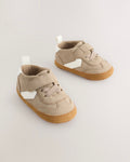 Neutral Brown Touch Fastening Baby Trainers