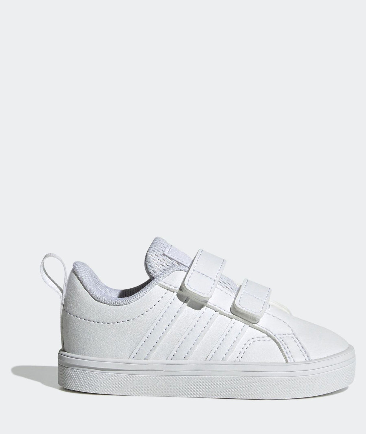adidas White VS Pace 2.0 Hook and Loop Infant Trainers