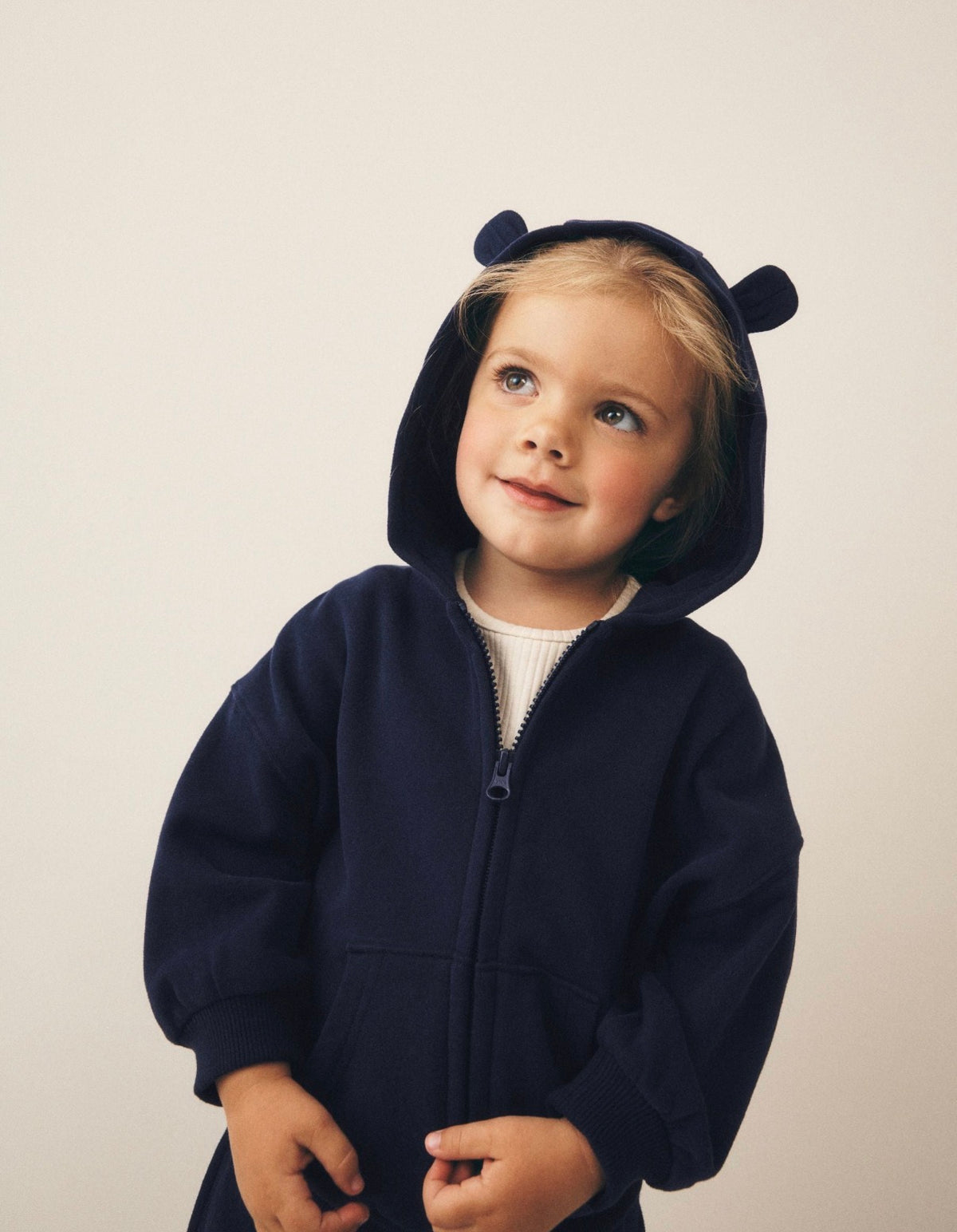 Navy Zip Up Hoodie