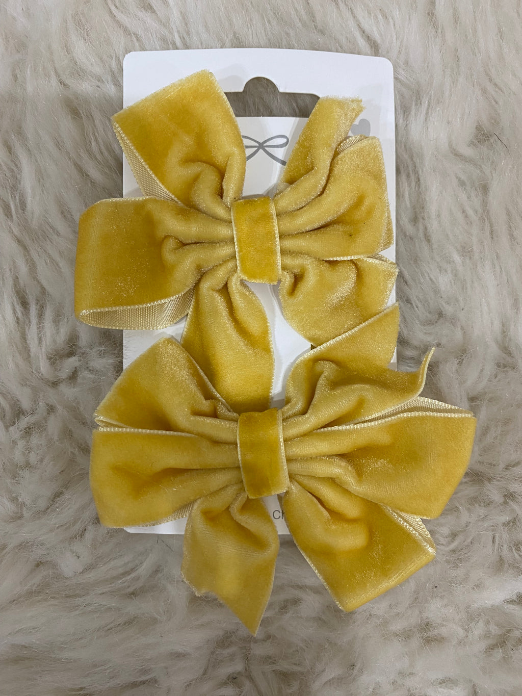 2Pcs Velvet Hair Bows Clips
